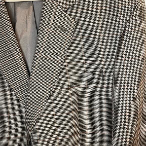 Lauren Ralph Lauren Houndstooth Sports Coat‎ 100% Wool Size 46 Regular Academia - Picture 5 of 9
